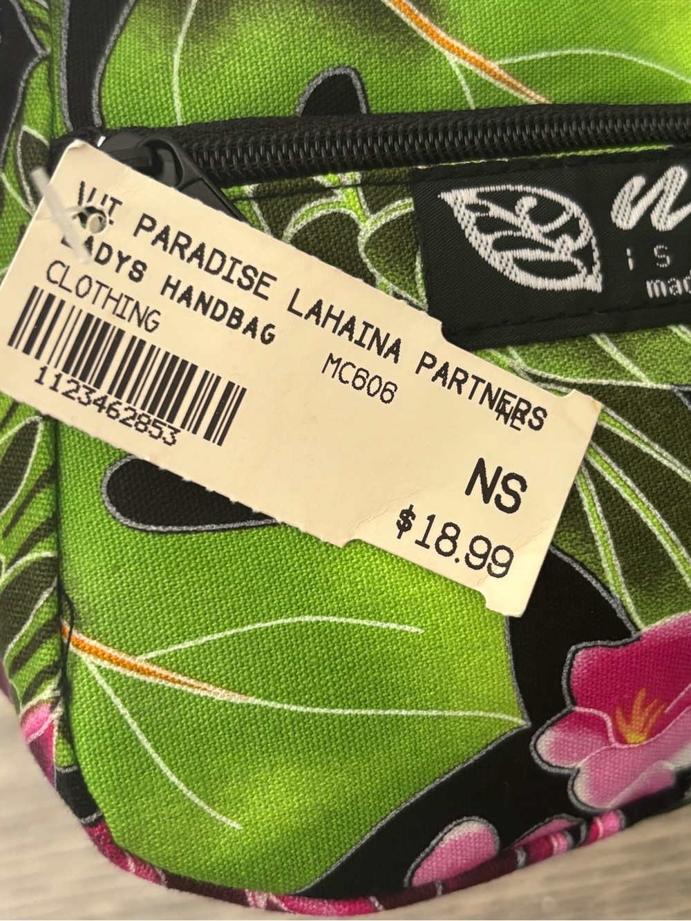 Nani Island Hawaiian Tropical Floral Baguette Shoulder Bag - Picture 6 of 10